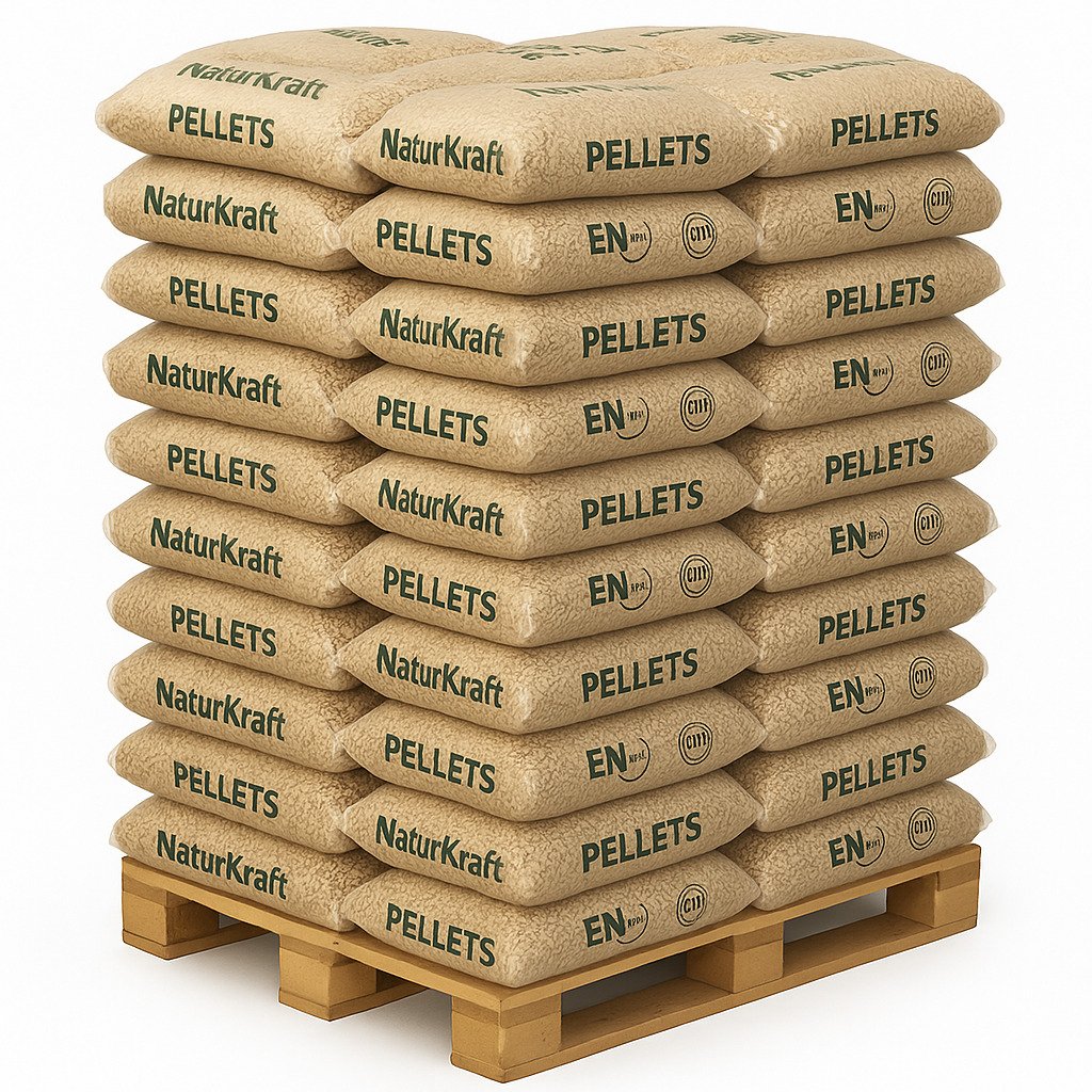 Pellets de granulés Naturkraft 34 sacs de 15 kg (510 kg)